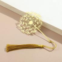 Dandelion Flower Leaf Chinese Style Bookmark Hollow Tassel Sunflower Book Clip Stationery Reading Gift Book Markers