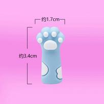3 Pcs/Set Cute Cat Paw Pencil Cap Silicone Touch Pen Cover Kawaii Pencil Extender Stationery Kids Gifts School Office Supplies