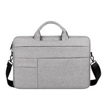 Water-resistant Laptop Bag Sleeve 15.6 Inch Compact Design Notebook Pouch Universal Padded Protection Computer Storage Bag pilka