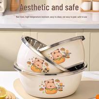 316 Stainless Steel Kitchen Mixing & Prep Bowls - 3 Piece Set 3 dalių rinkinio spalva