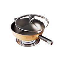 Maibale 32cm Coating-Free Non-stick Stir-fry Wok