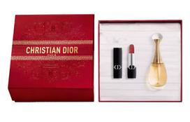 DIOR Vivid Blue Gold Lipstick True Me Classic Rich Scent Perfume Set, Lucky Gift Box Limited Edition Eau De Parfum EDP Realme Women's Perfume 50ml+Blue Gold 720 Velvet