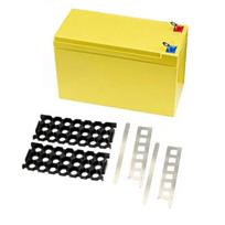3x7 Holder 18650 Cells ABS Storage Box Battery Case Holder Fit 18650  DIY Battery Organizer yellow regular