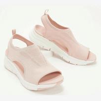 Vasaros sportiniai sandalai Plaunami Slingback Ortopediniai Šlepetės Moteriškos Platformos Sandalai Minkšti Pleištai Batai Atsitiktiniai Batai 45 rožinė