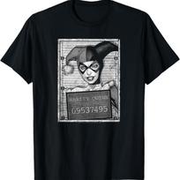 Harley Quinn Inmate T-Shirt S juoda