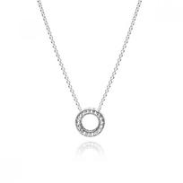 Pandora 397436cz Signature Heart Of Pandora Sidabrinis karoliai 397436CZ-45