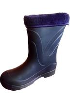 Guminiai batai EVA, 39/40 dydis, mėlyna spalva, aukštis 28 cm, pašiltinti, moteriški