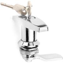 Horse Box T Handle Front Lock   T-handle Lock Kit Silver, Black, Fixed T-handle Lock At The Rear Toolbox Garage Door Lock(silver)