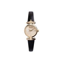 Vivienne Westwood Laikrodis Kvarcinis Mechanizmas Natūralios Odos Dirželis Auksinis Ciferblatas Moteriški laikrodžiai DWVV090GDBK Regular Watch Box