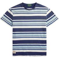 Polo Ralph Lauren Striped Cotton Knit Short Sleeve T-Shirt Classic Edition Men Tops 710B13530-001 L