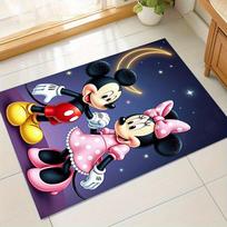 1pc. Mickey Mouse & Minnie Mouse Themed Home Decor Rug, Office Carpet, Chair Mat, Outdoor Mat, Giftz041101 60cm by 90cm