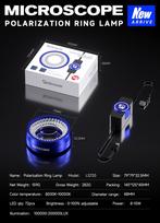 MECHANIC Microscope Polarization Ring Lamp/Polarized Ring Light Source LS720/Microscope Lamp mėlyna