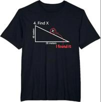 Find X T Shirt Funny Saying Math Teacher Graphic Sarcastic Gift Novelty Dad Joke S