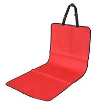 Universal Anti-fouling Pet Seat Cover Multiple Models Compatible Durable Material 106x49cm Waterproof Foldable Car Rear Cushion raudona