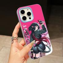 ZZZ Jane Doe Phone Case for iPhone 17 16 15 14 13 12 11 Air Pro Max Plus Jelly Double layer Light Blue Cover iPhone 16 Plus