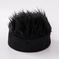 Hair Caps Wig Hats Hip Hop Skull Beanie Hat Toupee Spiked Fake Hair Hat Wigs Short Melon Headband Headwear Mens Synthetic Short Minimalist