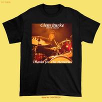 NEW Thank you Memories Clem Burke Black T Shirt All size S 345XL HRN193 vintage Washed fashion Versatile Soft Stylish graphic S įvairiaspalvis