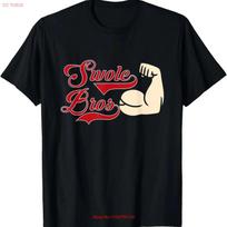 Swole Bros Lifting T Shirt Weight vintage Washed Stretched Slightly Comfortable designer clothes streetwear Soft S įvairiaspalvis