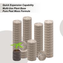 100pcs 30mm Peat Balls Seedling Soil Organic Potting Fertilizer Compressed Seedling Pods Seedling Blocks For Sowing CN