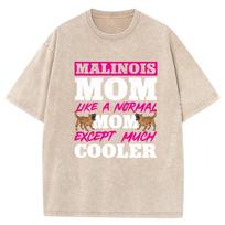 Belgian Malinois Mom Belgian Shepherd Luxury Designer T-shirt Male Tees Discount Fashion T-Shirt Retro Washed Shirt Outdoor S įvairiaspalvis