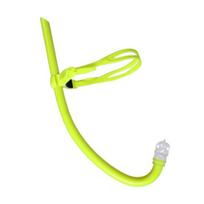 Snorkel Training Tube for Lap with Headband Snorkel Breathing Tube Swimming Diving Liquid Silicone Mouthpiece geltona