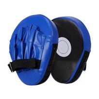 1 Pair Curved Focus Boxing Muay Thai Leather Men Women Mitt Faux Martial Arts MMA 2pcs mėlyna