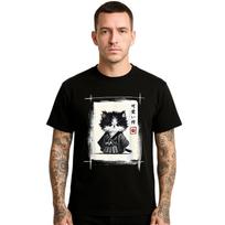 Samurai Cat Japanese Art Work Novelty Men's T Shirt Joke Funny Party Shirt Top S įvairiaspalvis