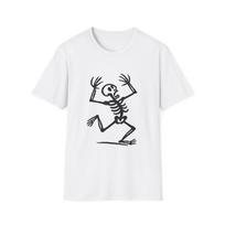 Unisex Softstyle T-Shirt Skeleton Tripping Falling Bones Halloween S įvairiaspalvis