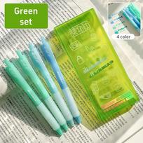 4pcs Acrylic Paint Color Gel Pens Set Solf Grip 0.7mm Ballpoint Quick Dry Ink Marker for Writing Drawing Office School A7789