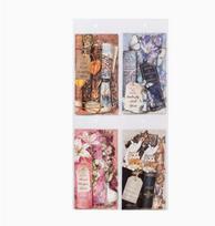 4packs/1lot Kawaii Scrapbook Stickers Spine micro scenery Junk Journal Gold Planner Stationery Sticker Planner Decorative