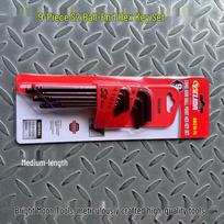 TELIDA 9-Piece Ball End Hex Key Set S2