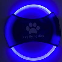 LED luminous Dog Flying Discs Glowing Interactive Dog Trainning Toy Self Happy 3 Modes Light Pet Luminous Flying Discs