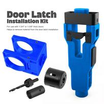 Accurate Scoring Door Kit Door Mount Square or Round Door Mortise Tool Plastic Stainless Steel Door Installation Kit mėlyna