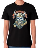 Viking Skull Valhalla Norse Soul Unisex T-Shirt Nordic Warrior Graphic Tee S įvairiaspalvis