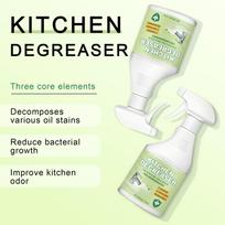 Kitchen Degreaser Spray for Soap Scum Lime and Grease Removal Biodegradable Formula with Gloves Included 500ml One Size