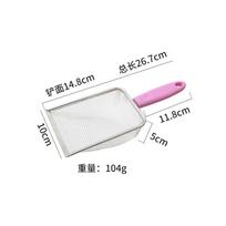 Stainless Steel Cat Litter Scoop with Large Mesh Filter for Bentonite and Tofu Cat Litter Durable Pet Cleaning Tool with Ergonomic Handle One Size