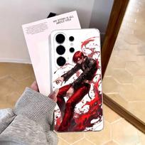 Purple flame-Iori Yagami Phone Case For Samsung S25,S24,S21,S22,S23,S30,Ultra,S20,Plus,Fe,Note,10,9,5G Transparent Cover Samsung S10