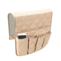 Sofa Armrest Organizer With 5 Pockets And Cup Holder Tray Couch Armchair Hanging Storage Bag For Tv Remote Control Cellphone as the picture