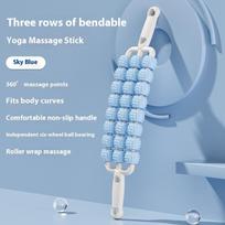 1Pc Flexible Muscle Massage Roller For Leg Back Body Relaxation, Portable Yoga Deep Tissue Knobbed Roller, Fitness Recovery Tool as the picture