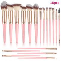 18/20/30Pcs All-In-One Makeup Brushes Set Combination Skin- Featuring Soft Brushes Suitable For Beginners 18pcs