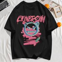 Devil'S Ghost Face Graffiti Print Men T Shirt O-Neck All-Match T-Shirt Casual Cotton Clothes Fashions Summer Sportswear S įvairiaspalvis