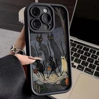 A54 5g Case For Samsung A16 Dark Funny Monster Cat Fox S22 Plus S21FE S23 S24 S25 S26 Ultra Galaxy A15 A55 A52 A53 A13 A34 Cover A55