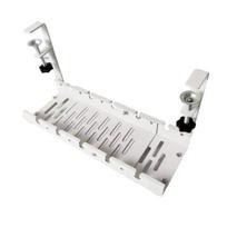 Under Desk Cable Organizer Large Capacity Cable Storage Rack Clip-On Installation Retractable Carbon Steel Cable Management Tray balta