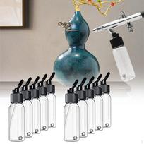 10 Pieces Paint Empty Bottle Jars Squirt Sharp Mouth Dropper Dual Actions Siphon Suction 30ml