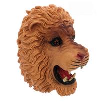 Khaki Lion Hand Puppet Toy for Interactive Play