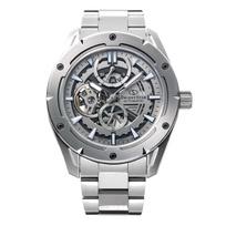 Automatinis suktukas Laikrodis Skeletas Mechaninis Pagamintas Japonijoje Vidaus garantija Atviras širdies elementas Baltas Sidabrinis [ORIENT STAR] Avangardinis 2 metų gamintojo