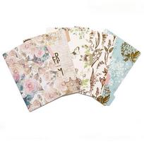 Flower Category Page Tab 6-Ring Binder Loose Leaf Separator Page Binder Index Page Binder Index Dividers Binder Indexing Cards A6-Pink geometry