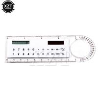 Student School Supplies Calculator Mini School Supplies Solar Transparent Ruler with Magnifier Portable Office Stationery balta