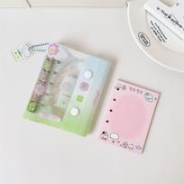 Spiral Binder Looseleaf Notebook Daily Planner To do List Paper Refill Cartoon PVC Binder Inside Page Students mėlyna