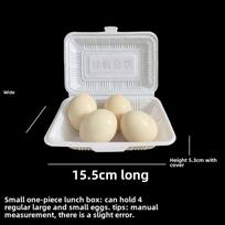 Plastikinė vienkartinė pietų dėžutė su skyreliais - 3, 4 skyrelių variantai išsinešimui, bento ar greitam maistui | Nemokamas pristatymas (100 pieces with lid)